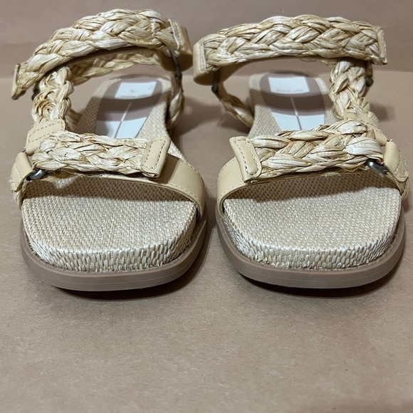 Dolce Vita | Gimra Sandals Light Natural Raffia Braided Platform Sandal Size 8 - Picture 3 of 13